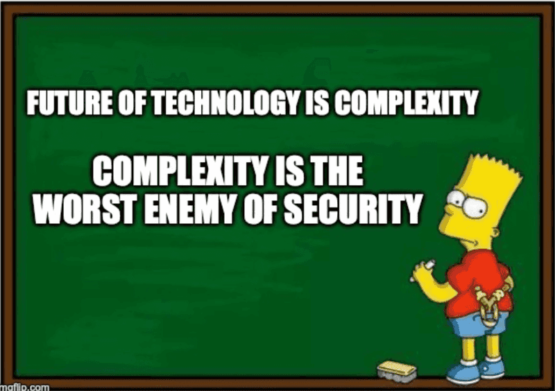 complexity-is-the-worst-enemy-of-security meme