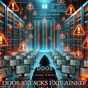 Image illustration on DDoS attacks